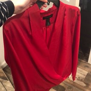 Banana Republic ❤️ red silk blouse